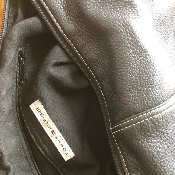 Black Tommy Hilfiger Leather Hobo - Picture 2 of 4